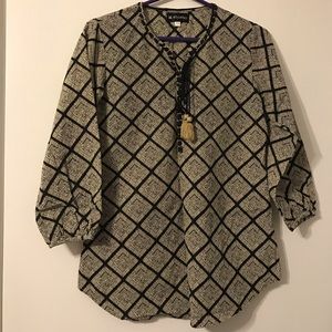 Lightweight Patterned Cotton Blouse